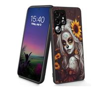 Bxgolkgd Designed for Galaxy S26 Ultra Case,Slim Soft TPU Silicone Shockproof Anti Slip Protective Case for Samsung Galaxy S26 Ultra 2026 6.9 inch - Day of the Dead Sugar Skull Sunflower