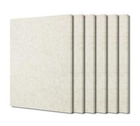 BXI Sound Absorber - 400 X 300 X 9mm 6 Pcs High Density Acoustic Absorption Panel, Sound Absorbing Panels Reduce Echo Reverb, Tackable Acoustical Felt Tiles for Ceiling and Wall Decoration