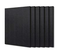 BXI Sound Absorber - 400 X 300 X 9mm 6 Pcs High Density Acoustic Absorption Panel, Sound Absorbing Panels Reduce Echo Reverb, Tackable Acoustical Felt Tiles for Ceiling and Wall Decoration