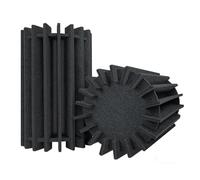 BXI Stackable Bass Traps Corner, 2 Pack 25.9 x 41 cm Large Sound Echo Absorbers, Freestanding Felt Foam Low Frequency Trap, Standing Wave Acoustic Treatment for Home Studio Theater