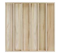 BXI Wood Sound Diffuser - 24 X 24 X 2.8 Inches Thick Acoustic Diffusion Panels Add Listening Room Musical Liveliness, Quadratic Residue Diffusor for Wall and Ceiling Acoustical Treatment (1D)
