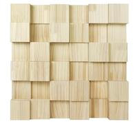 BXI Wood Sound Diffuser - 24 X 24 X 2.8 Inches Thick Acoustic Diffusion Panels Add Listening Room Musical Liveliness, Quadratic Residue Diffusor for Wall and Ceiling Acoustical Treatment (3D)