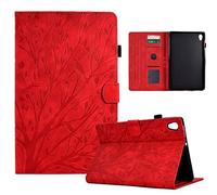 Bxithnr Case for Lenovo Tab M10 HD (2nd Gen) 10.1 Inch Tablet Ultra Slim PU Premium Protective Case TB-X306F/TB-X306X with Stand Function and Card Slot - Red