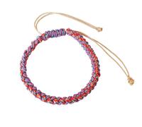 Bxithnr Tibetan Style Lucky Bracelet, Braided Friendship Bracelets, Handmade Bracelet with Prayer of Faith for Teens, Men, Women, Friends, Parents (Adjustable Wrist Bracelet/15-25 cm), 15-25CM, Cotton