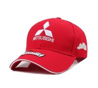 BXJNDM Baseball Cap for Mitsubishi Space Star 2015-2019, Adjustable Sports Caps Outdoor Sunhat Unisex Adjustable Hat with Car Pattern,Red