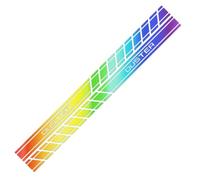 BXJNDM Car Emblem Letters Sticker for Dacia Duster 1 2010-2017, Car Decal Logo Sticker Waterproof Automotive Exterior Accessories Sign Letter, colorful laser gradient