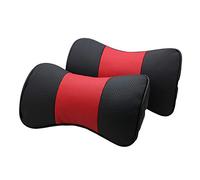BXJNDM Car Headrest for Porsche Cayenne 2018-2024, Car Neck Support Headrest Pillow Neck Head Support Removable Cover, black and red