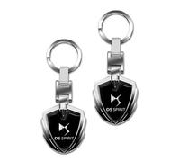 BXJNDM Keychain for DS 3 Crossback DS7 DS4 DS3 DS Spirit, Auto Key Ring Pendant Car Chain Ring Clip Personalized Keychain Rings Small Key Fob Accessory,A