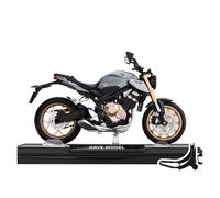 BXJUCBHDO car mode 1:12 CB650 Alloy Diecast Simulation Motorcycle Model Ornament Advanced Collection alloy Diecast(Sliver)