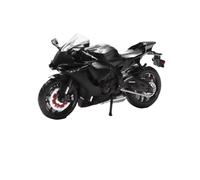 BXJUCBHDO car mode 1:12 For Yamaha YZF R1 Metal Diecast Motorcycle Car Model Rubber Tires Wheel Steering Ornament Collectible alloy Diecast(Black)