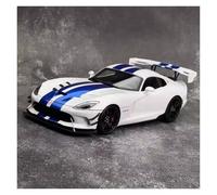BXJUCBHDO car mode 1/18 For Dodge Scale ACR 2017 Car Model Static Display Fine Simultiaon Miniature Collection Door Can Be Opened alloy Diecast(White 71731)