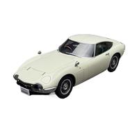 BXJUCBHDO car mode 1/18 For Toyota 2000GT 1967 Vintage Car Model Static Decorative Items Miniature Scale Fine Simultiaon Collection alloy Diecast(79546 White)