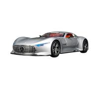 BXJUCBHDO car mode 1:24 For AMG VISION GT Alloy Supercar Model Car Decoration Casting Diecast Metal Pullback Simulation Roadster mini Scaled(Silver)