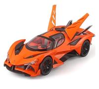 BXJUCBHDO car mode 1:24 For Apollo EVO Alloy Diecast Model Car Exquisite Desktop Ornaments The Best Collection Enthusiasts Ornament alloy Diecast(Orange with box)