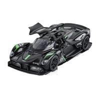 BXJUCBHDO car mode 1:24 For Aston Martin Valkyrie Alloy Diecast Sports CarS Imulation Model Gift Ornament Toy Advanced Jewelry alloy Diecast(Black1-boxed)