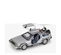 BXJUCBHDO car mode 1:24 For Delorean DMC-12 Back To The Future Time Machine Diecast Alloy Model Car Metal Collection Door Can Be Opened alloy Diecast(2-boxed)
