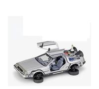 BXJUCBHDO car mode 1:24 For Delorean DMC-12 Back To The Future Time Machine Diecast Alloy Model Car Metal Collection Door Can Be Opened alloy Diecast(2 Fly)