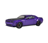 BXJUCBHDO car mode 1:24 For Dodge Challenger Hellcat Redeye Flash Version Alloy Metal Diecast Car Model American Muscle Trendy Ornament alloy Diecast(Purple)