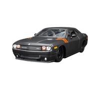 BXJUCBHDO car mode 1:24 For Dodge Challenger Modified Alloy Car Model American Muscle Sports Door And Hood Trunk Can Be Opened mini Scaled