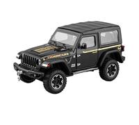 BXJUCBHDO car mode 1:24 For Jeep Alloy Model Dual-form Four-wheel Shock Absorption Exquisite Desktop Ornaments Door Can Be Opened alloy Diecast(Black with box)