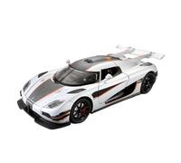 BXJUCBHDO car mode 1: 24 For Koenigsegg K Ö Niger One Alloy Diecast Sports Car Pull Back Model Collectible Ornament Feedback Function alloy Diecast(White with box)