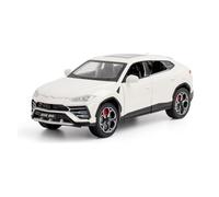 BXJUCBHDO car mode 1:24 For Lamborghini Alloy URUS Bison Model Car Exquisite Desktop Ornaments The Best Collection Enthusiast alloy Diecast(White with box)