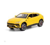BXJUCBHDO car mode 1:24 For Lamborghini Alloy URUS Bison Model Car Exquisite Desktop Ornaments The Best Collection Enthusiast alloy Diecast(Yellow with box)