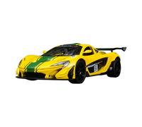BXJUCBHDO car mode 1:24 For McLaren P1 GTR Alloy Car Model Ornaments Collection 2 Doors Can Open Miniature Simulation Roadster mini Scaled(Yellow)