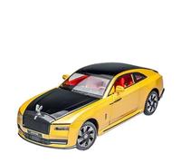 BXJUCBHDO car mode 1:24 For Rolls-Royce Shining Alloy Model Diecast Vehicle Best Collection Enthusiasts Door Can Be Opened alloy Diecast(Gold)