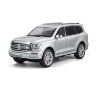 BXJUCBHDO car mode 1:24 For TANK 500 SUV Alloy Model Simulation Off Road Vehicle Series Collection Ornament Door Can Be Opened alloy Diecast(Silver)