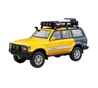 BXJUCBHDO car mode 1:24 For Toyota Alloy Diecast Land Cruiser LC80 Car Model Exquisite Desktop Ornaments Best Collection Enthusiasts alloy Diecast(Yellow with box)