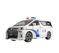 BXJUCBHDO car mode 1:24 For Toyota Alphard Alloy Car Model Simulation Police Ornament Toy Gift Advanced Collection alloy Diecast(White-boxed)