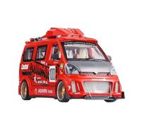 BXJUCBHDO car mode 1: 24 Van Modified Version Alloy Model Rebound Multi Door Alloy Car Model Ornament Toy Gift Collection alloy Diecast(Red-boxed)