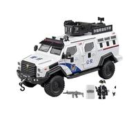 BXJUCBHDO car mode 1:32 Armored Cars Alloy Riot Truck Diecast Metal Scale Miniature Car Model Police Ornament Collection alloy Diecast(White boxed)