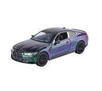 BXJUCBHDO car mode 1:32 For BMW M4 Luxury Alloy Diecast Sedan Model Simulated Four-wheel Shock Absorption Strong Force Recovery alloy Diecast(Purple with box)