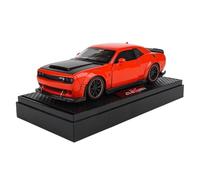 BXJUCBHDO car mode 1: 32 For Dodge HellCat Alloy Diecast Sports Car Simulation Pendant Muscle Model Advanced Collectibles alloy Diecast(Red-boxed)