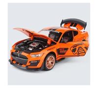 BXJUCBHDO car mode 1:32 For Ford Mustang Shelby GT500 Diecast Sports Car Alloy Car Model Pull Back Simulation Roadster Ornament alloy Diecast(D)