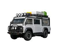 BXJUCBHDO car mode 1:32 For Land Rover Defender Van Renderings Alloy Car Model Pull Back Off-road Vehicle Simulation Collectible mini Scaled(Silver)