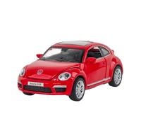 BXJUCBHDO car mode 1:32 For Volkswagen Beetle GSR Car Model Pull Back Alloy Discast Street Metal Business Ornament Fine Collection alloy Diecast(Red nobox)