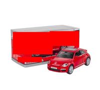 BXJUCBHDO car mode 1:32 For Volkswagen Beetle GSR Car Model Pull Back Alloy Discast Street Metal Business Ornament Fine Collection alloy Diecast(Red boxed)