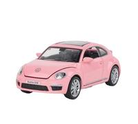 BXJUCBHDO car mode 1:32 For Volkswagen Beetle GSR Car Model Pull Back Alloy Discast Street Metal Business Ornament Fine Collection alloy Diecast(Pink nobox)