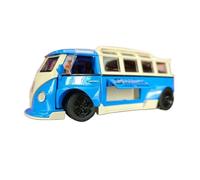BXJUCBHDO car mode 1:32 For VW Bus T1 Modified Alloy Diecast Scale Metal Collection Car Models Ornament Door Can Be Opened alloy Diecast(Blue)