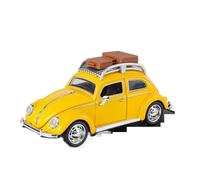 BXJUCBHDO car mode 1:32 For VW Cool Beetle Alloy Diecast Car Model Exquisite Shape Crash Resistance Beautiful Table Decoration alloy Diecast(Yellow with box)