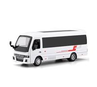 BXJUCBHDO car mode 1:33 For Coaster Alloy Business Bus Model Ornament Simulation Fine Miniature Collection alloy Diecast(White)