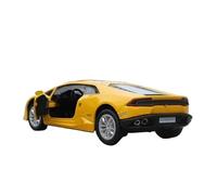 BXJUCBHDO car mode 1:36 For Lamborghini Huracan LP610-4 Alloy Diecast Metal Super Sport Car Model Miniature Pull Back Collection alloy Diecast(Yellow With box)