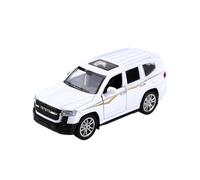 BXJUCBHDO car mode 1:36 For Land Cruiser Alloy Car Model Simulation Mini Off-road Vehicle Pull Back Car Ornaments Collection alloy Diecast(WHITE Land Cruiser)