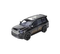 BXJUCBHDO car mode 1:36 For Land Cruiser Alloy Car Model Simulation SUV Vehicle Pull Back Ornaments Collection Door Can Be Opened alloy Diecast(LAND Black)