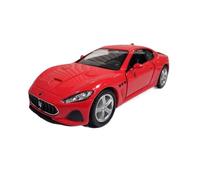 BXJUCBHDO car mode 1:36 For Maserati Gran Turismo MC Metal Diecast Car Model Replica Miniature Scale Art Vehicle Collection Xmas Gift Toy alloy Diecast(Red with box)