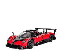 BXJUCBHDO car mode 1:36 For Pagani MaKeda Utopia Flower Yazongda Alloy Diecast Sports Car Model Advanced Collection Decoration alloy Diecast(Red black-boxed)