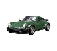 BXJUCBHDO car mode 1:36 For Porsche 911 For Turbo 1978 Alloy Car Model Rebound Simulation Roadster With Two Doors That Can Be Opened mini Scaled(Green)